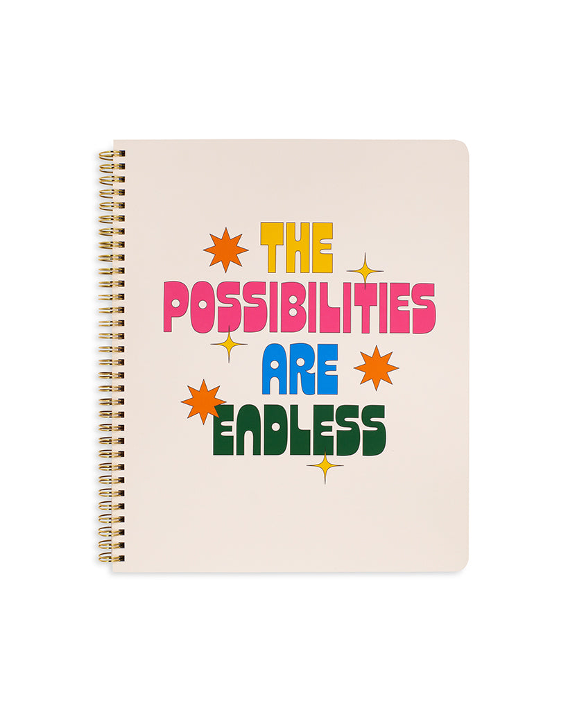 Rough Draft Large Notebook - The Possibilities Are Endless