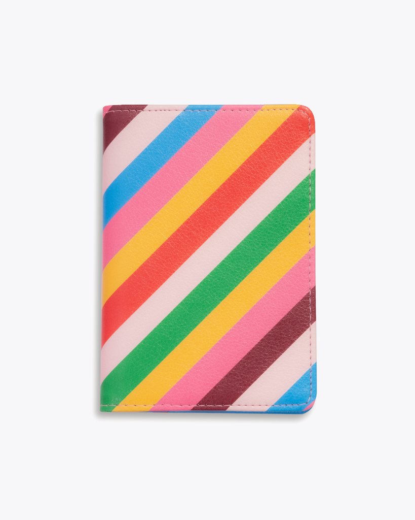 The Getaway Passport Holder - Rainbow Stripe