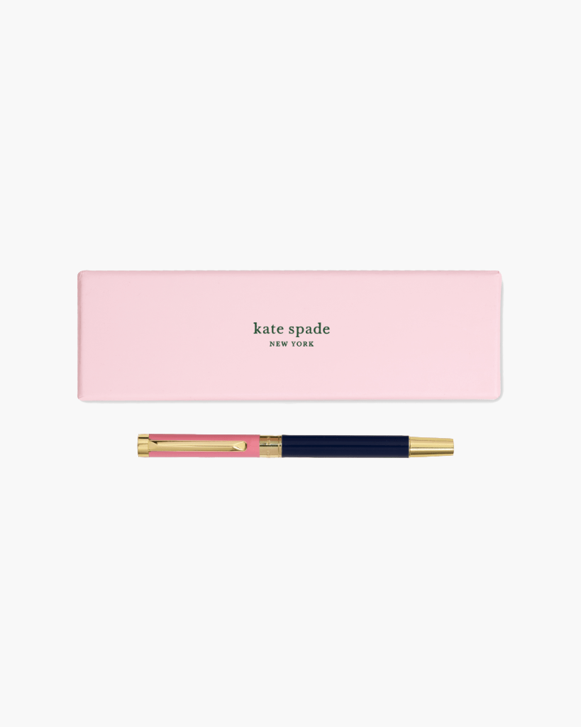 Ballpoint Pen - Pink & Navy Colorblock