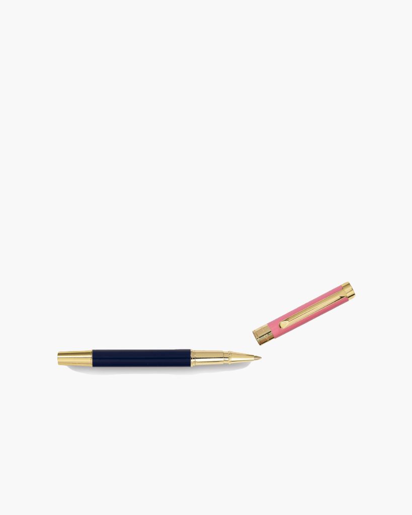Ballpoint Pen - Pink & Navy Colorblock