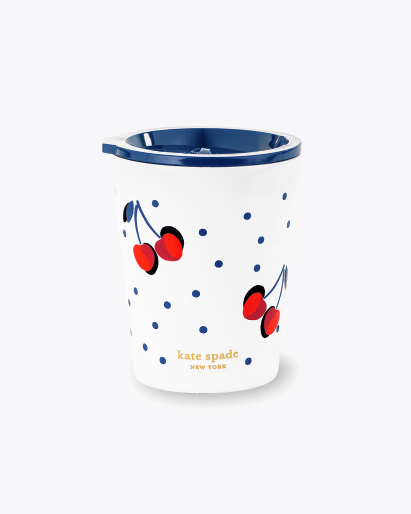 Stainless Steel Tumbler (12 oz.) - Vintage Cherry Dot