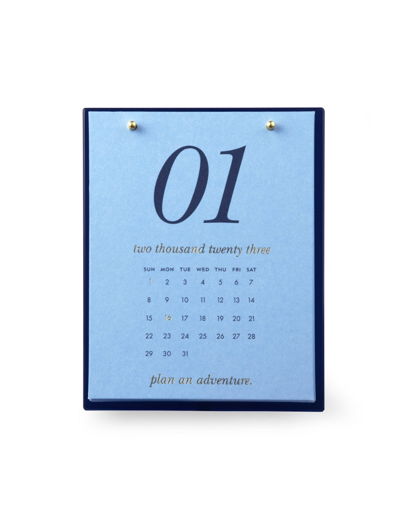 Desktop Calendar - Navy