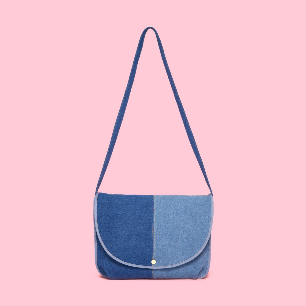 Logged On Laptop Bag - Denim