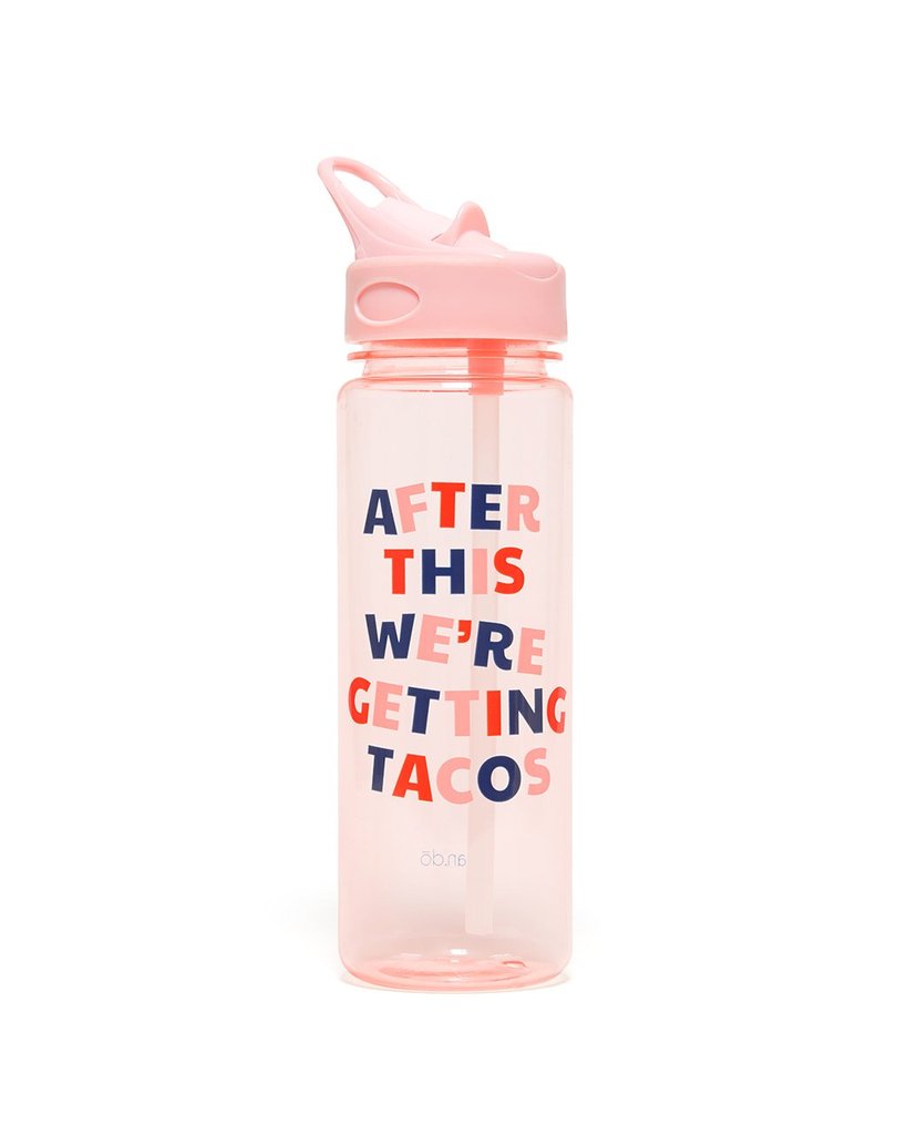 Work It Out Water Bottle - After This We're Getting Tacos