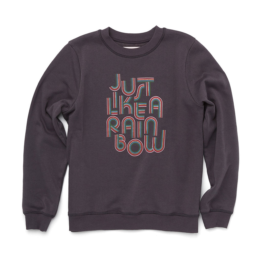 Sweatshirt - Just Like A Rainbow (Vintage Black)