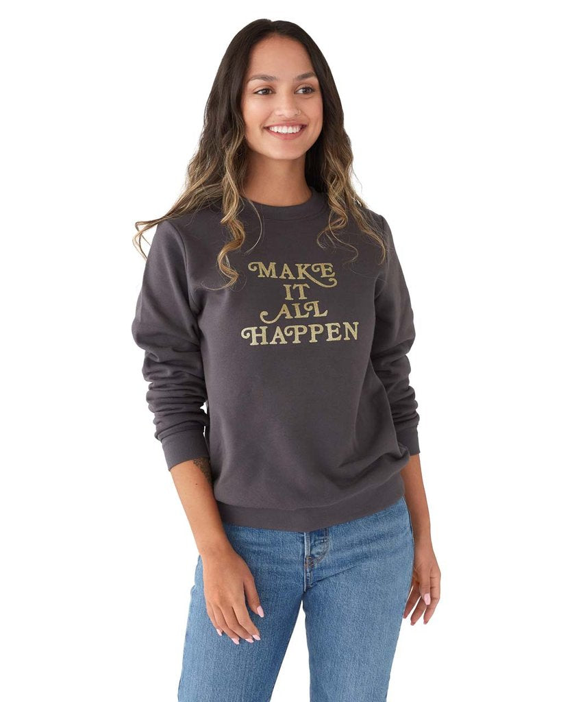 Sweatshirt - Make It All Happen (Vintage Black)