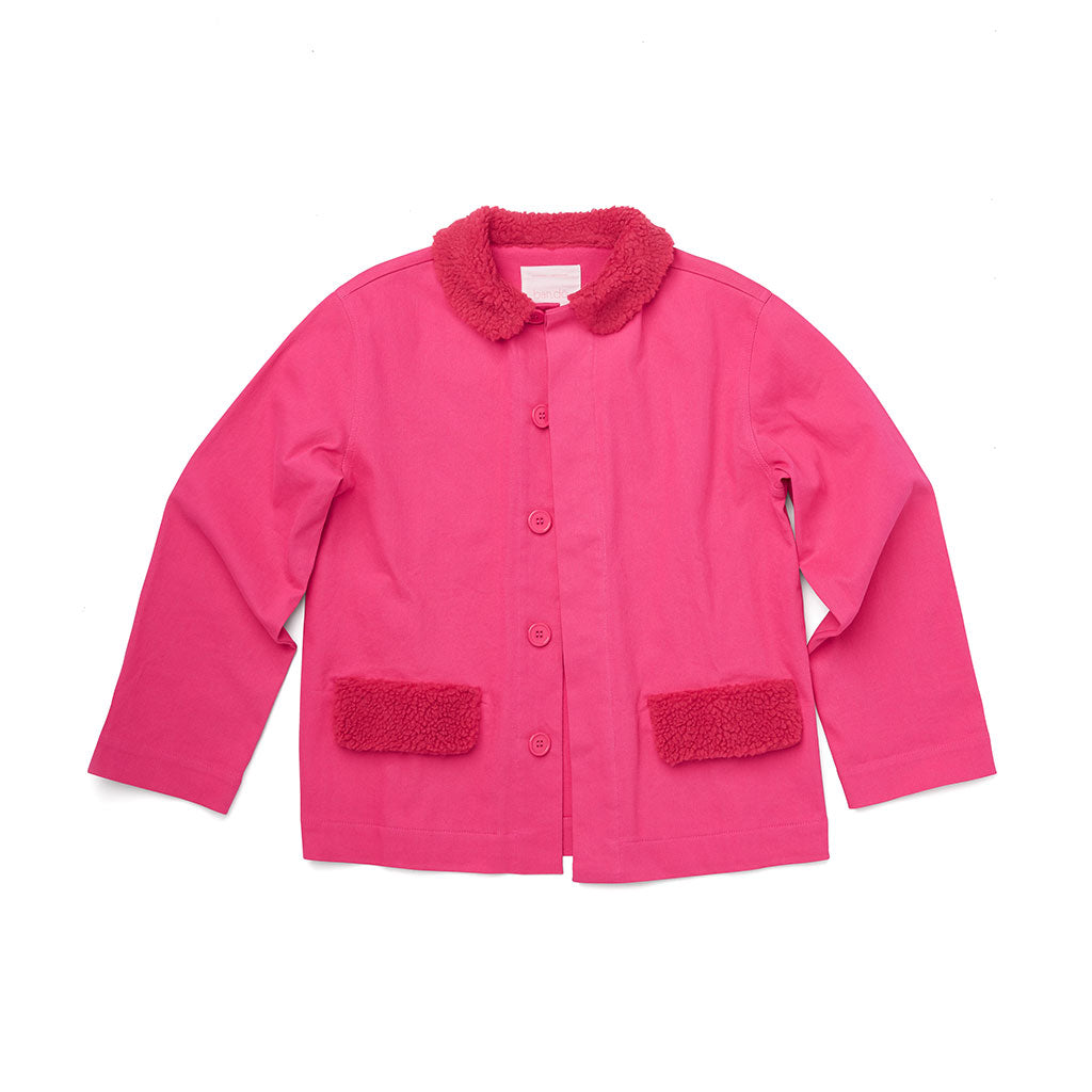 Sherpa Work Jacket - Hot Pink