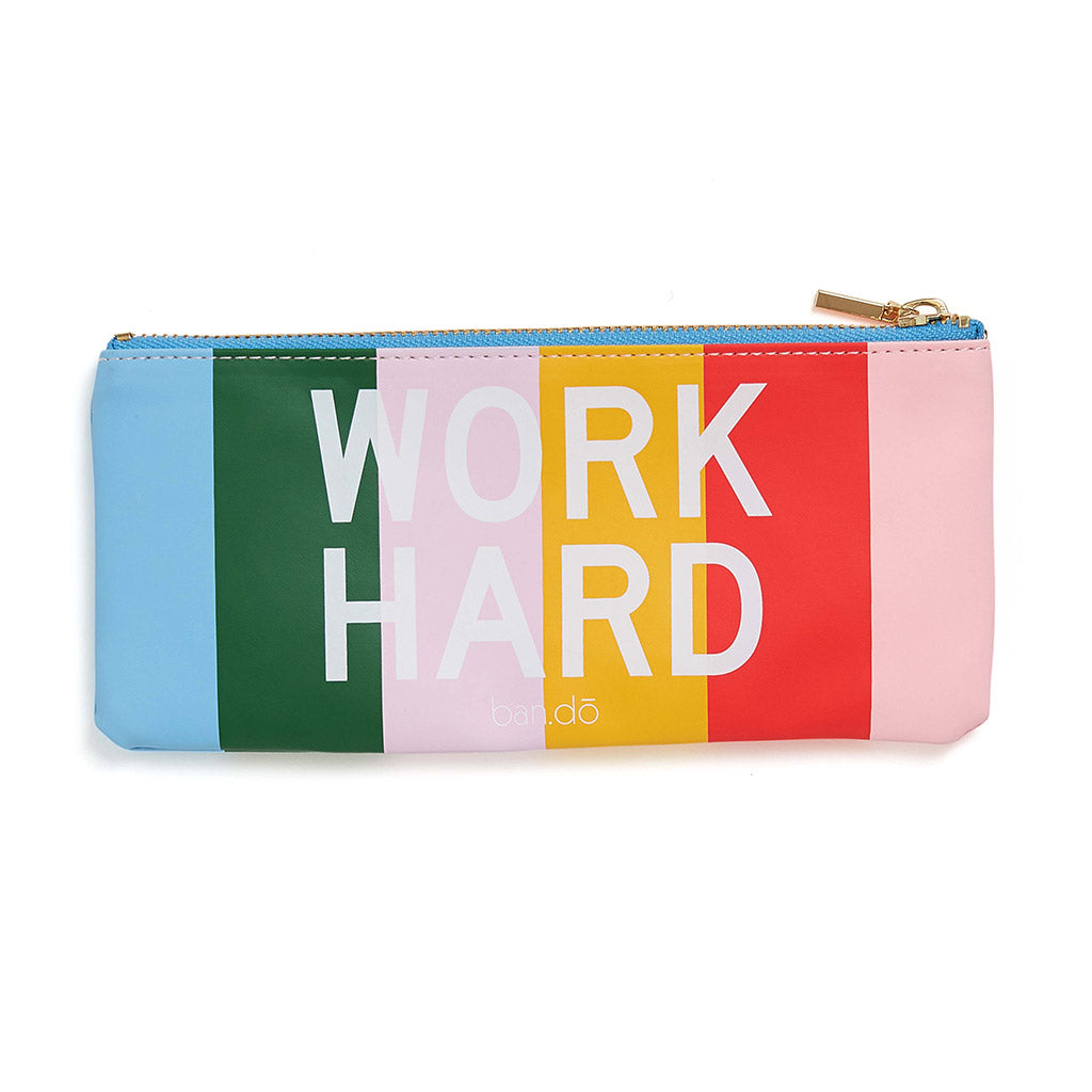 Get It Together Pencil Pouch - Work Hard Have Fun Be Nice