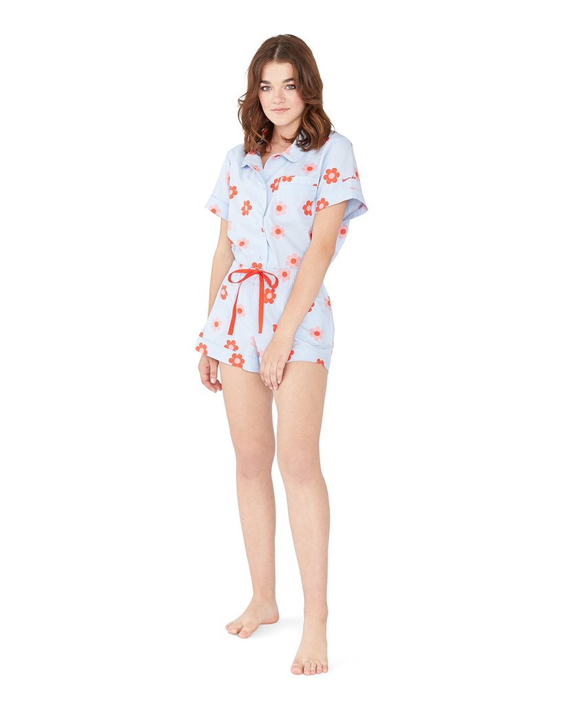 Leisure Club - Retro Daisy Sleep Short