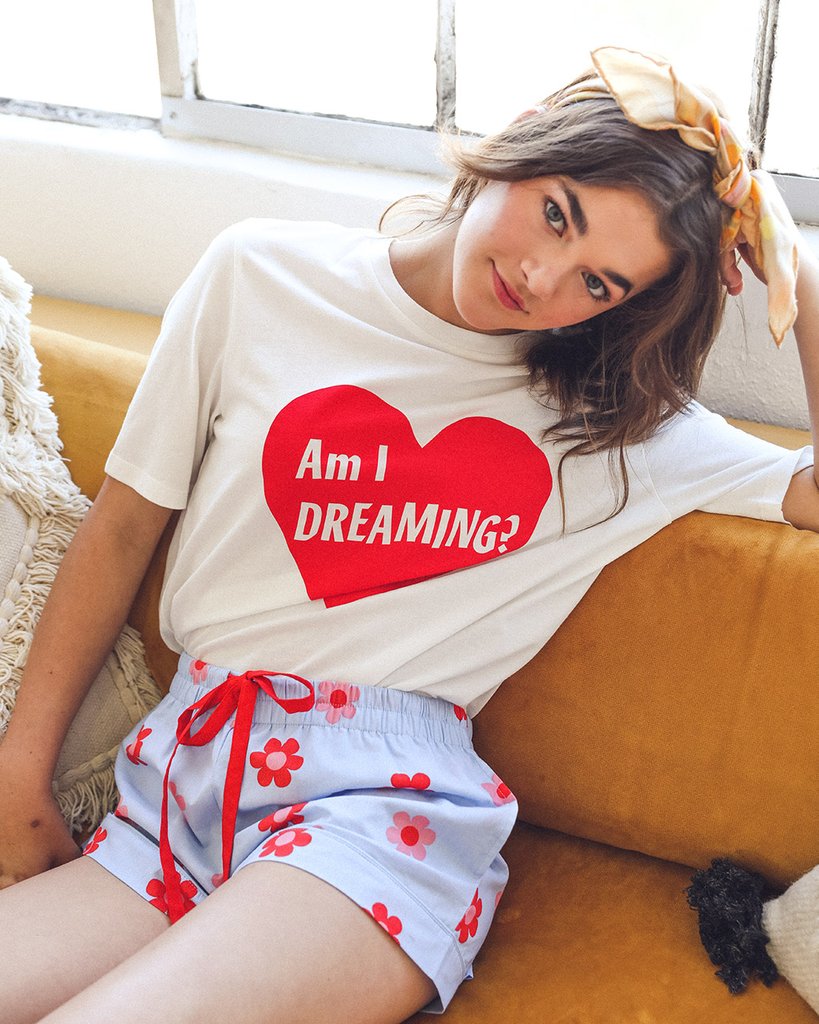 Leisure Club - Retro Daisy Sleep Short