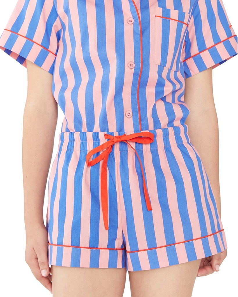 Leisure Club - Indigo & Sleepy Pink Sleep Short