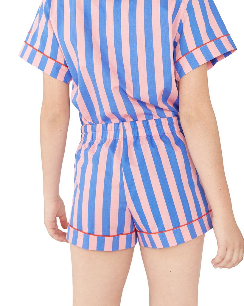 Leisure Club - Indigo & Sleepy Pink Sleep Short