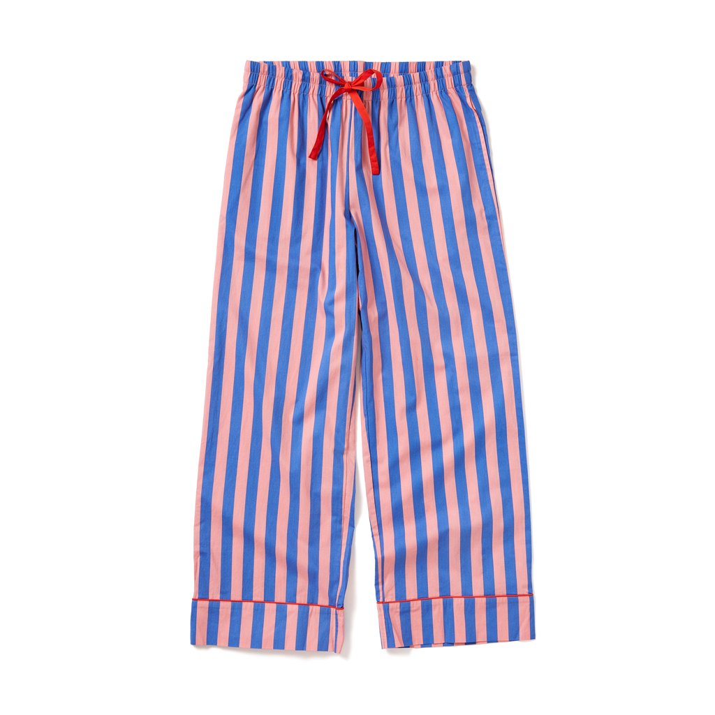 Leisure Club - Indigo & Sleepy Pink Sleep Pant
