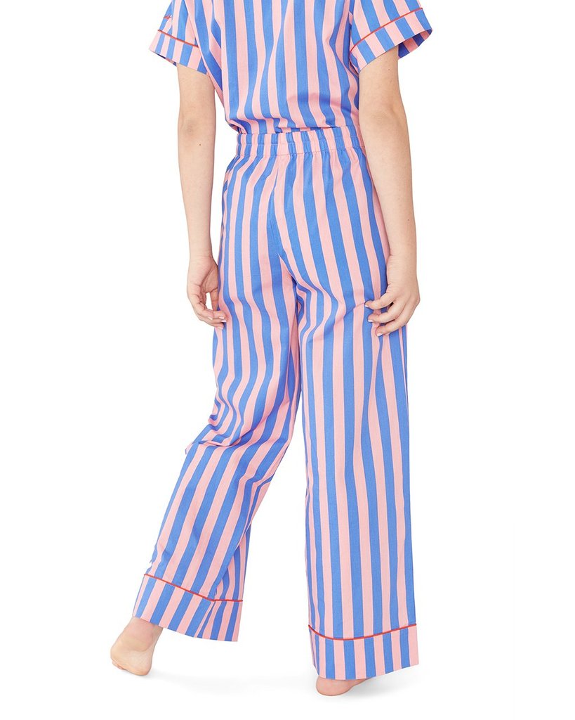 Leisure Club - Indigo & Sleepy Pink Sleep Pant
