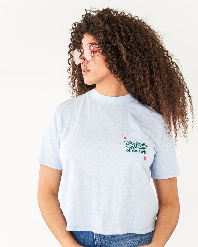 Slub Pocket Tee - Take Really Good Care