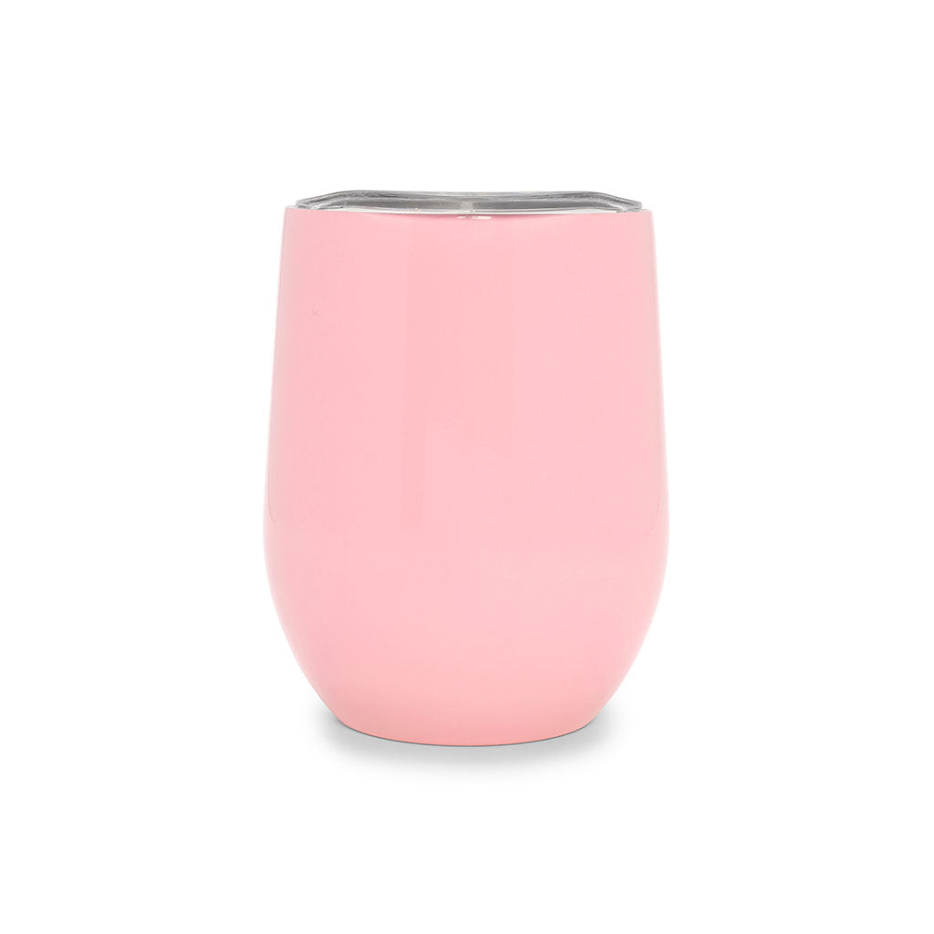 Stainless Steel Wine Glass With Lid - Glass Half Full