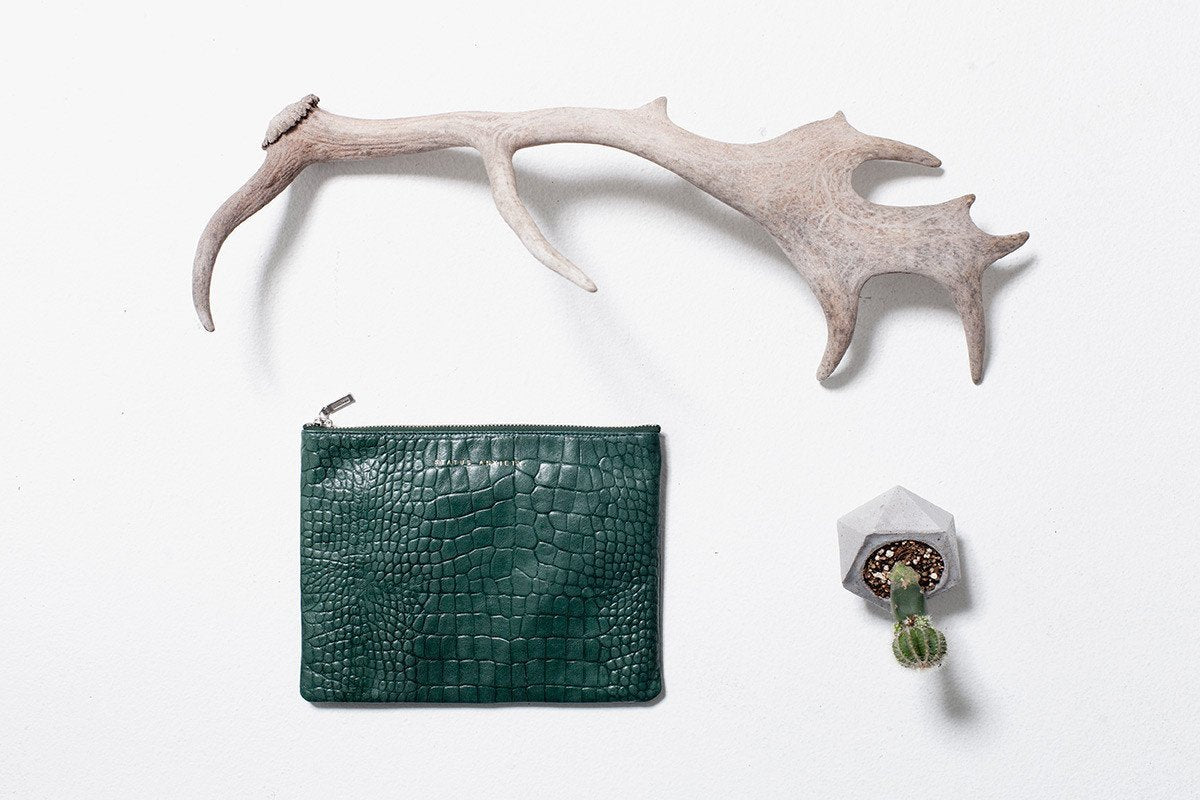 Antiheroin - Teal Croc Emboss