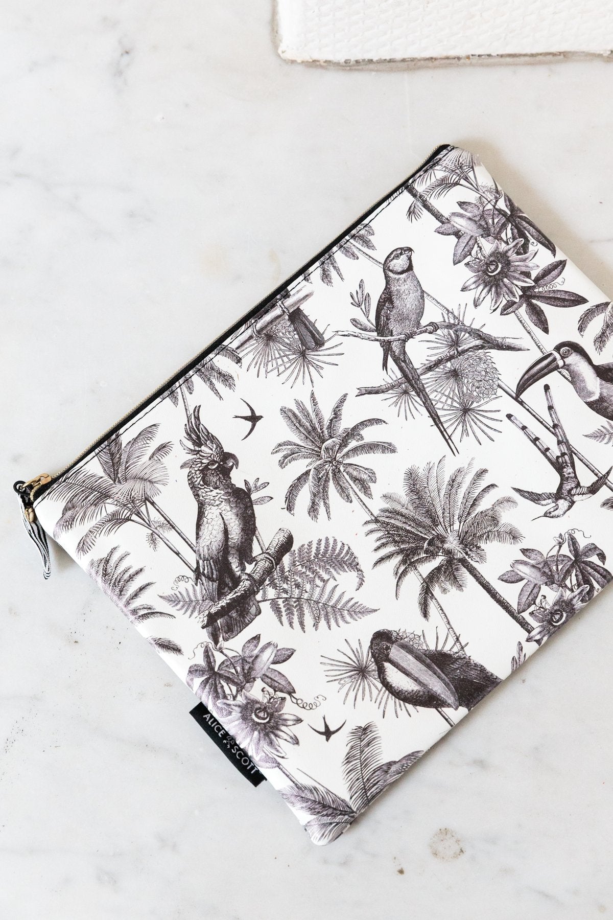 Multi Use Pouch - Tropical Monochrome
