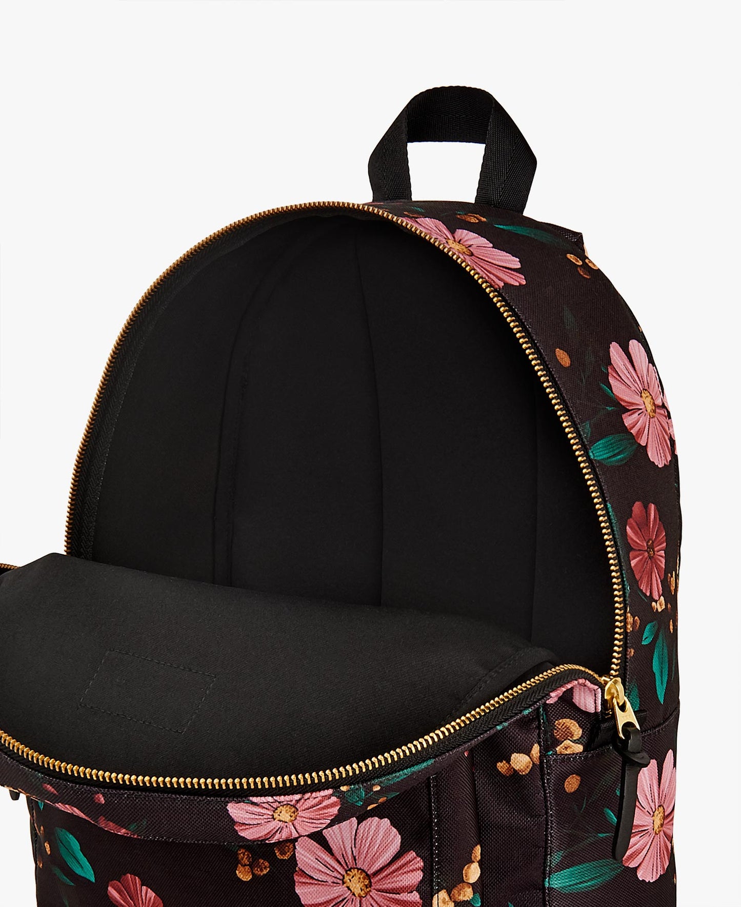 Backpack - Black Flowers