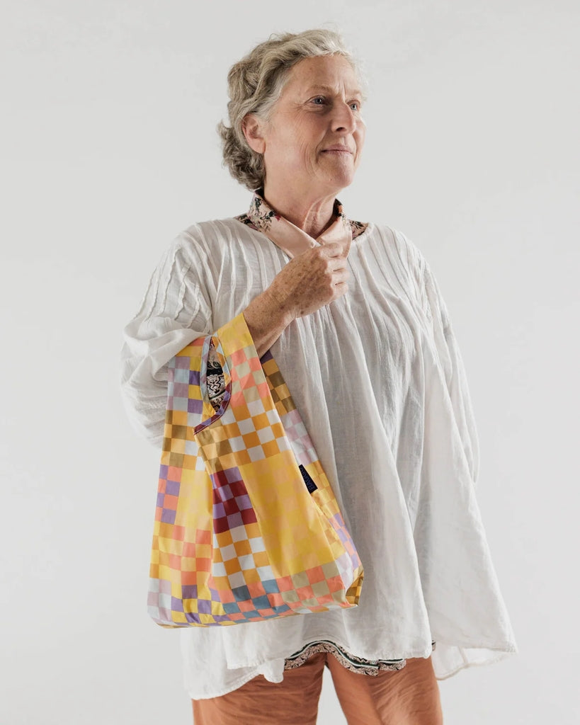 Baby Reusable Bag - Medium Check Multi