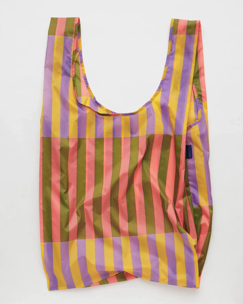 Big Reusable Bag - Sunset Quilt Stripe