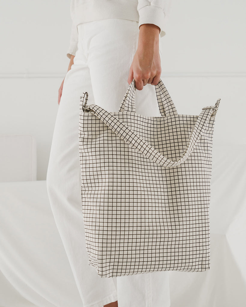 Duck Bag - Natural Grid