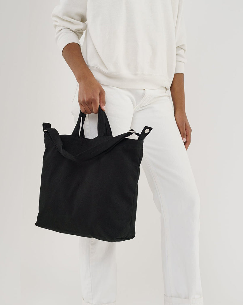 Horizontal Zip Duck Bag - Black