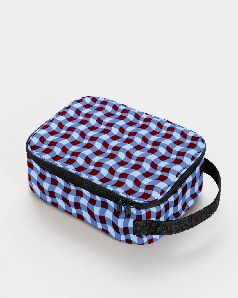 Lunch Box - Wavy Gingham Blue