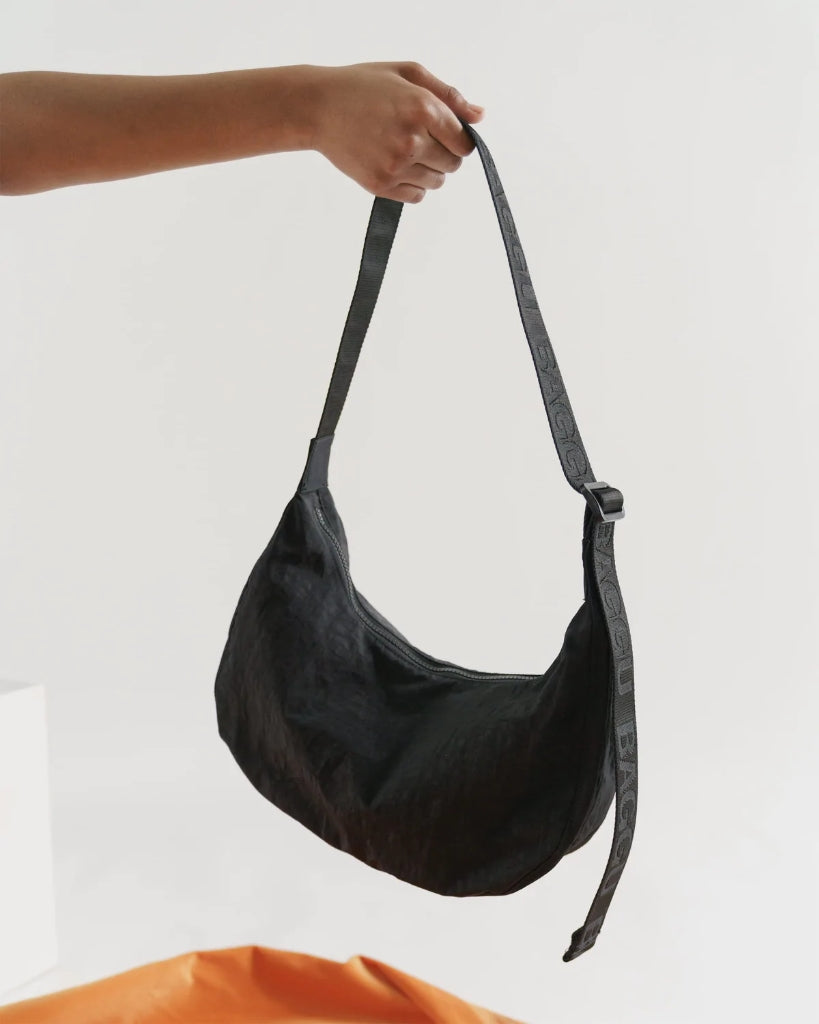 Medium Crescent Bag - Black