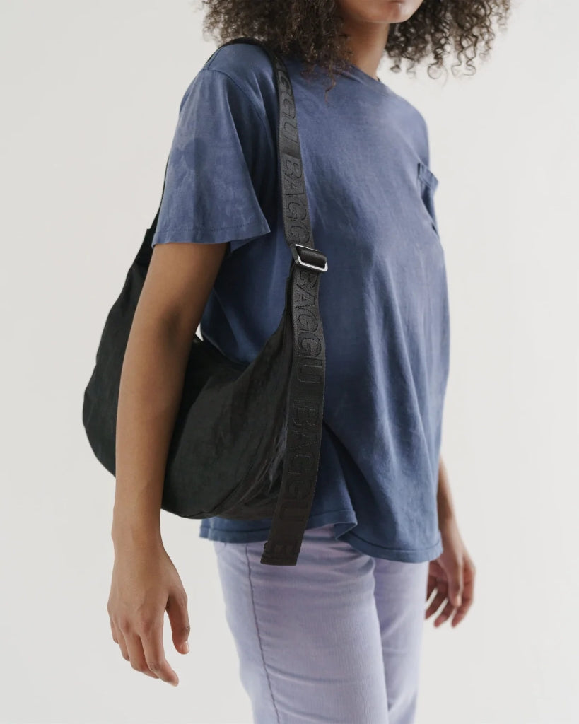 Medium Crescent Bag - Black