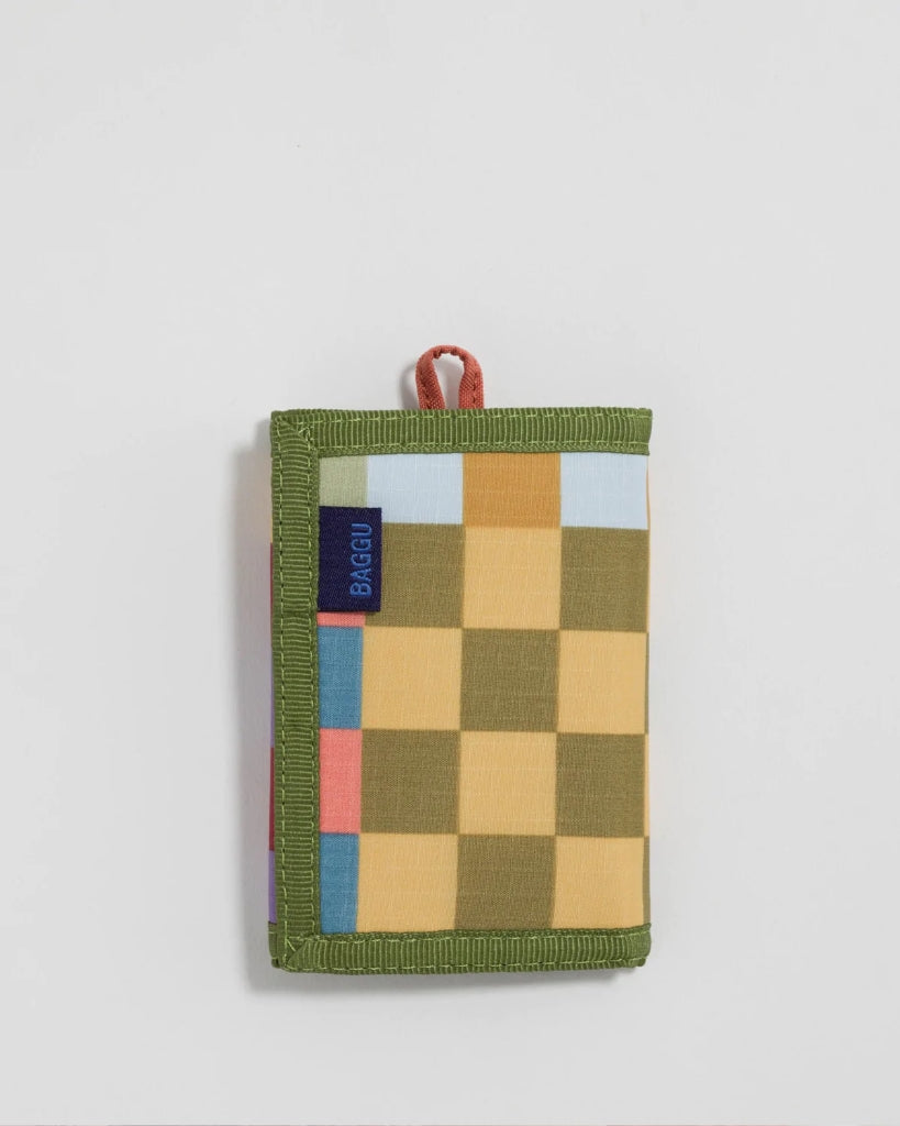Nylon Wallet - Medium Check Multi