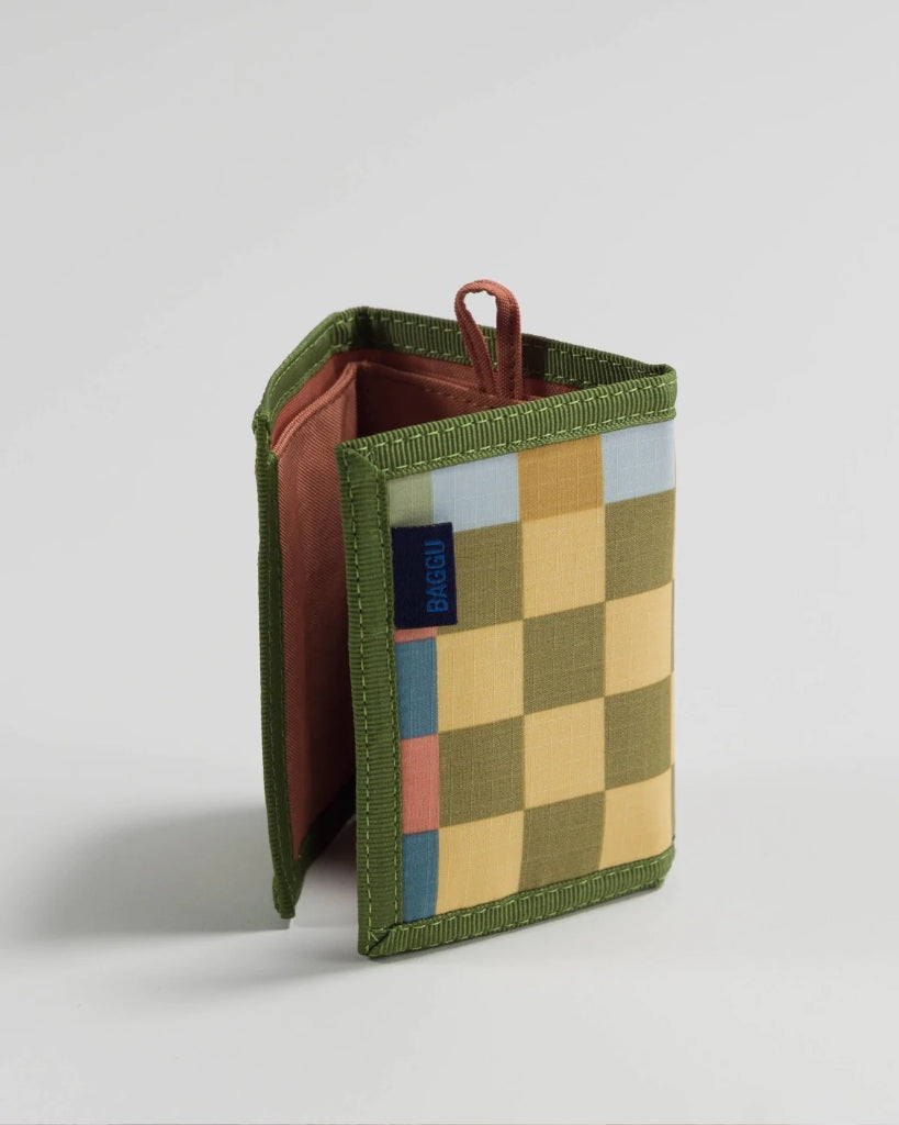 Nylon Wallet - Medium Check Multi