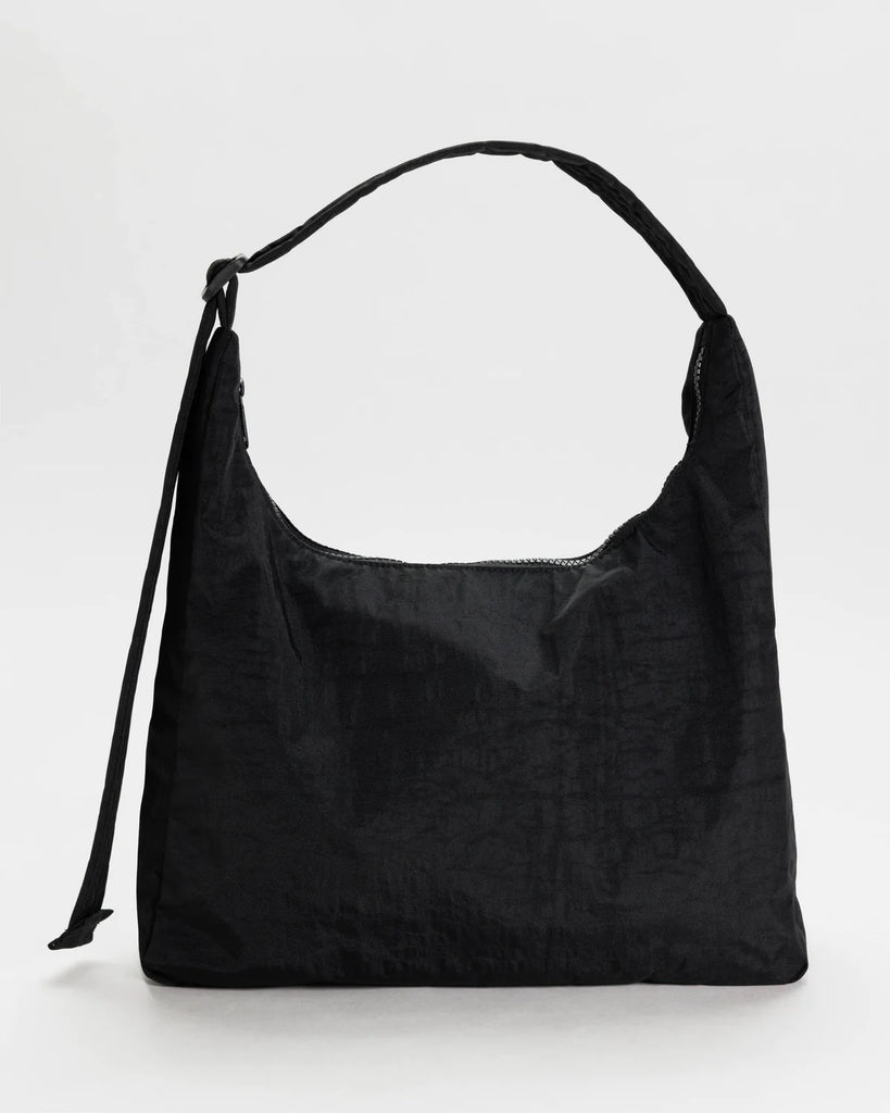 Nylon Shoulder Bag - Black