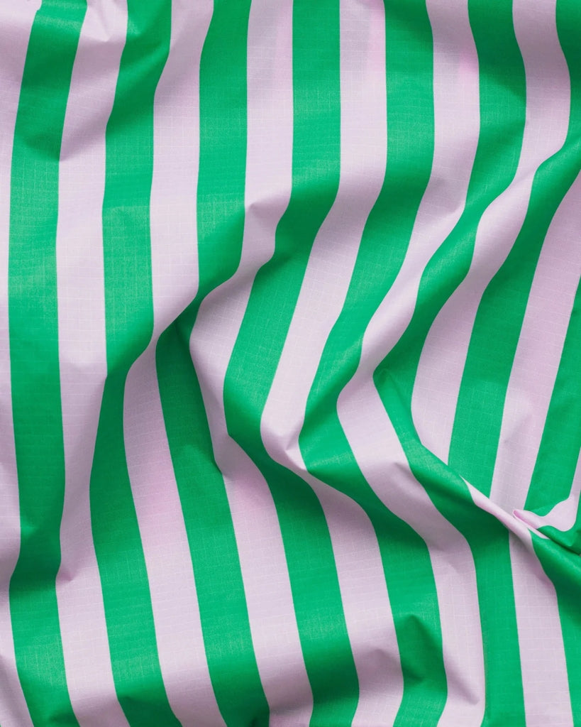 Standard Reusable Bag - Pink Green Awning Stripe