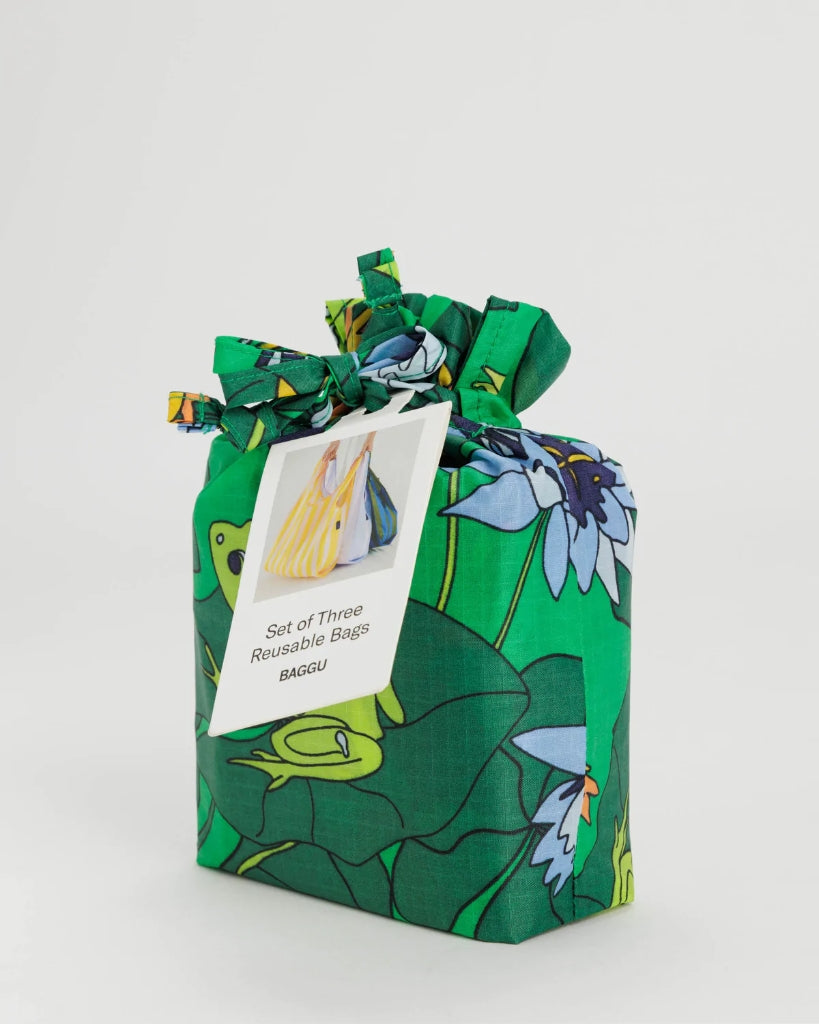 Standard Reusable Bags Set of 3 - Pond Friends