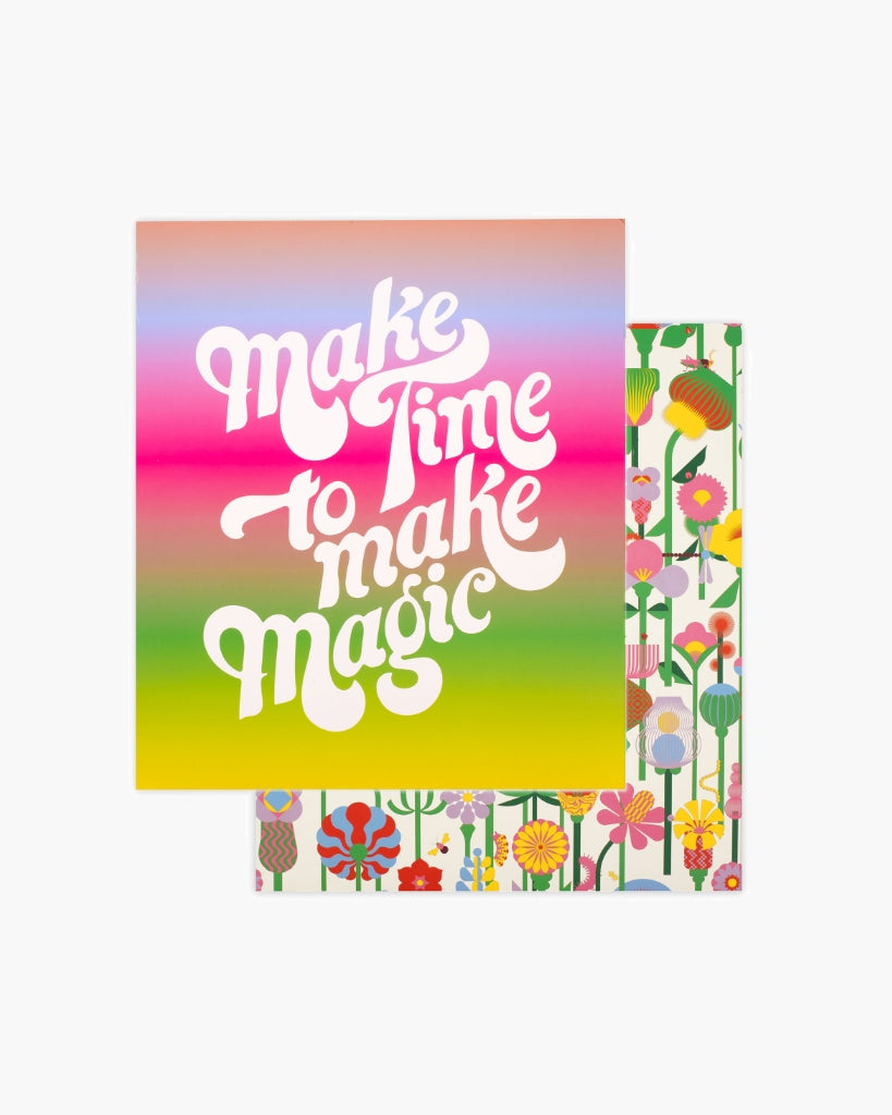 Get It Together Pocket Folder Set - Geometric Flowers / Make Magic