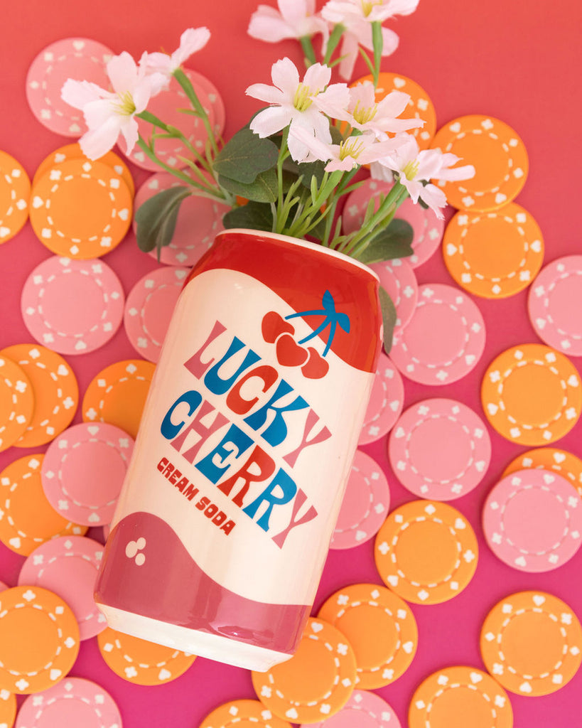 Flower Vase - Lucky Cherry Cream Soda