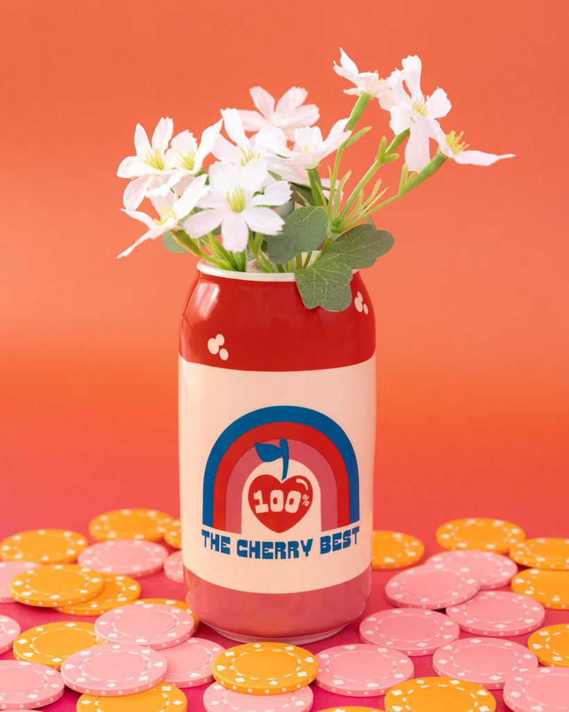 Flower Vase - Lucky Cherry Cream Soda