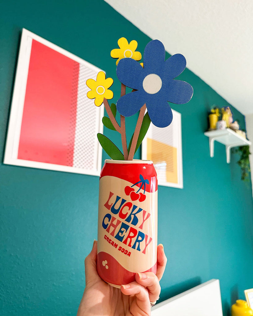 Flower Vase - Lucky Cherry Cream Soda