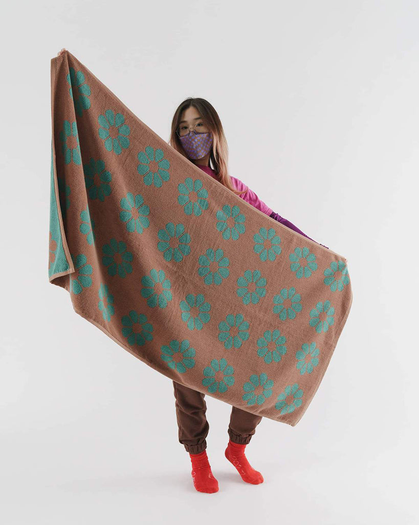 Bath Towel - Sage Daisy