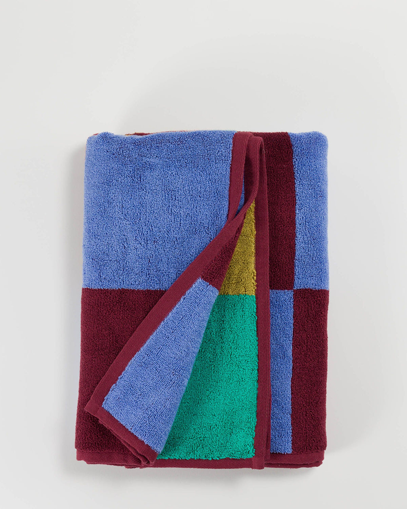 Bath Towel - Surf Multicheck
