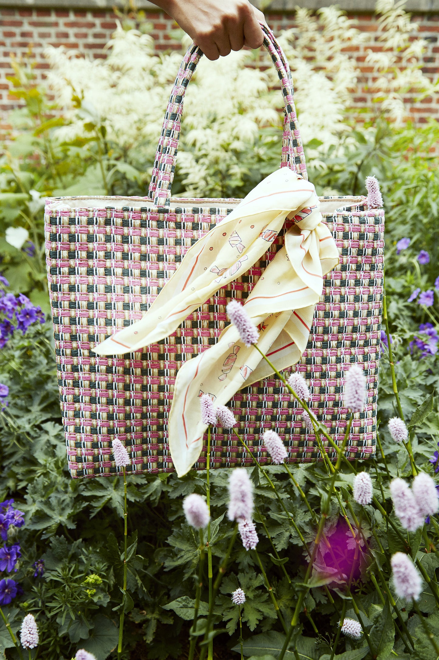 Checksit Wicker Bag - Morning Glory