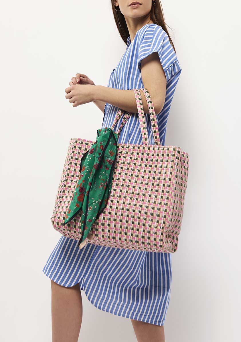 Checksit Wicker Bag - Morning Glory