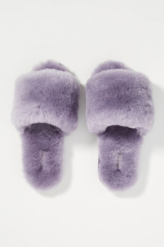 Frankie Shearling Slippers - Lilac