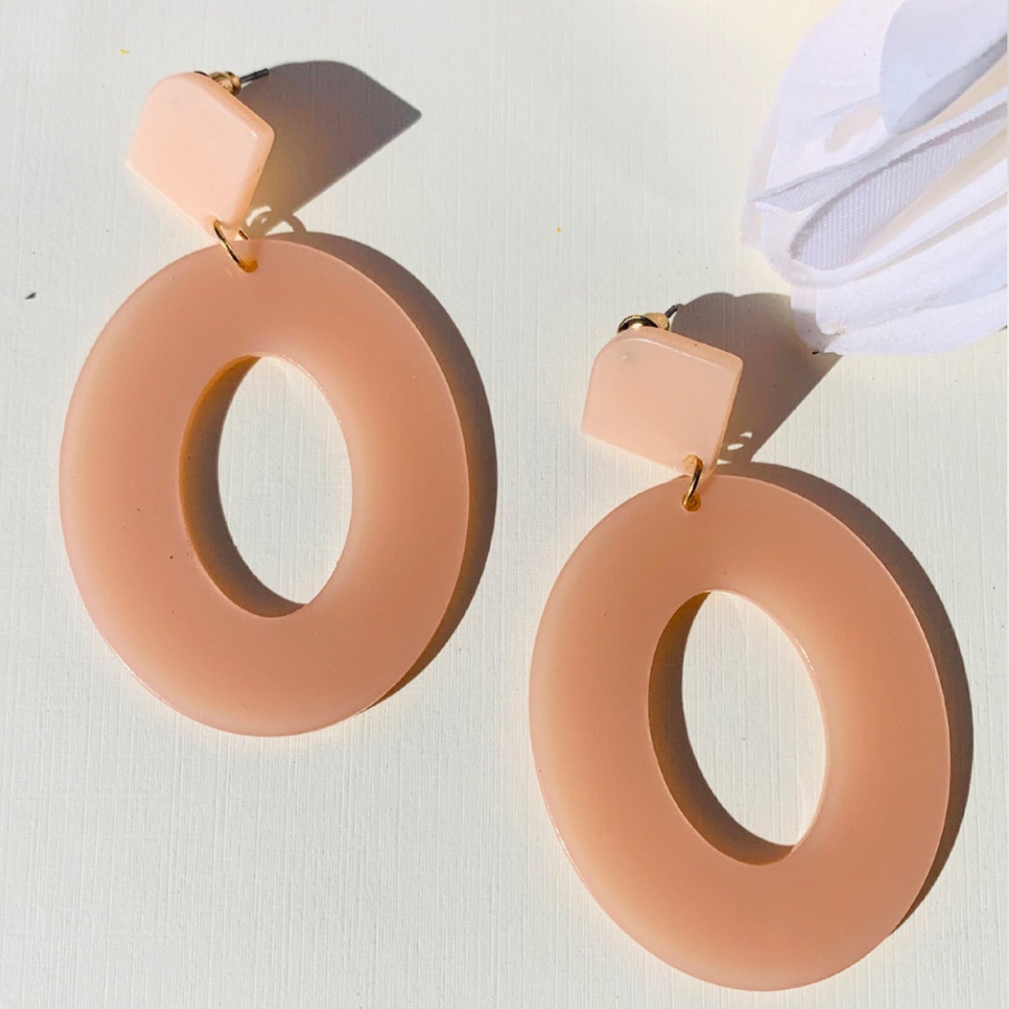 The Peach Earrings - Blush