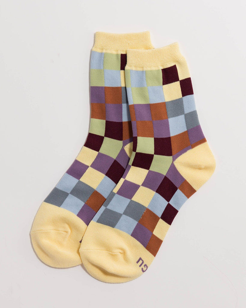 Crew Socks - Check Multi