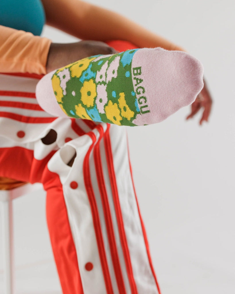 Crew Socks - Flowerbed