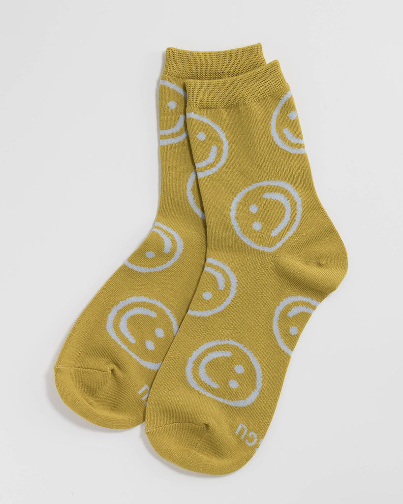 Crew Socks - Happy Ochre