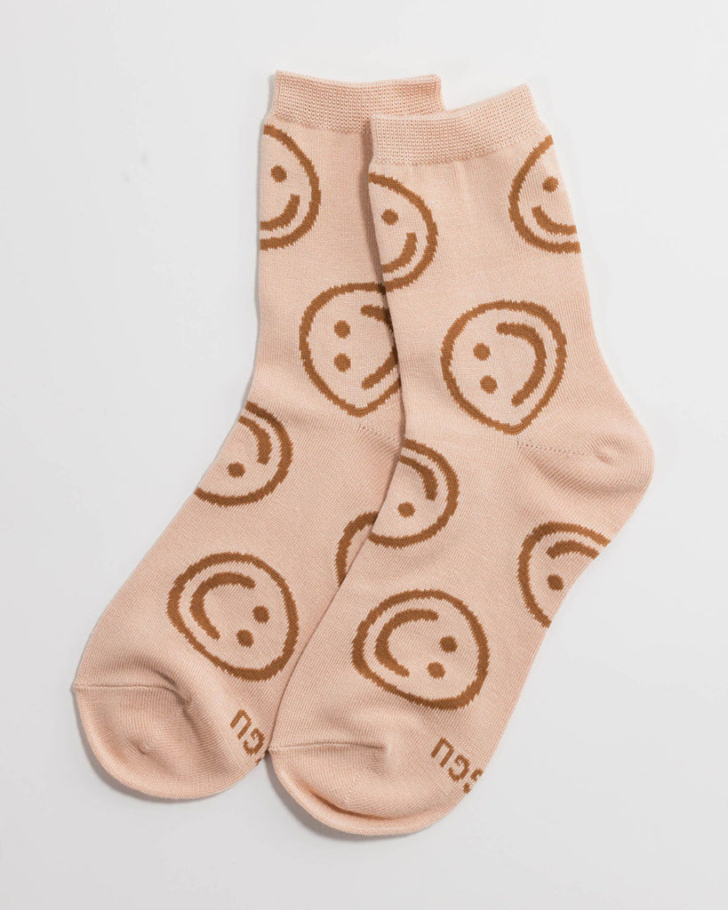 Crew Socks - Happy Peach