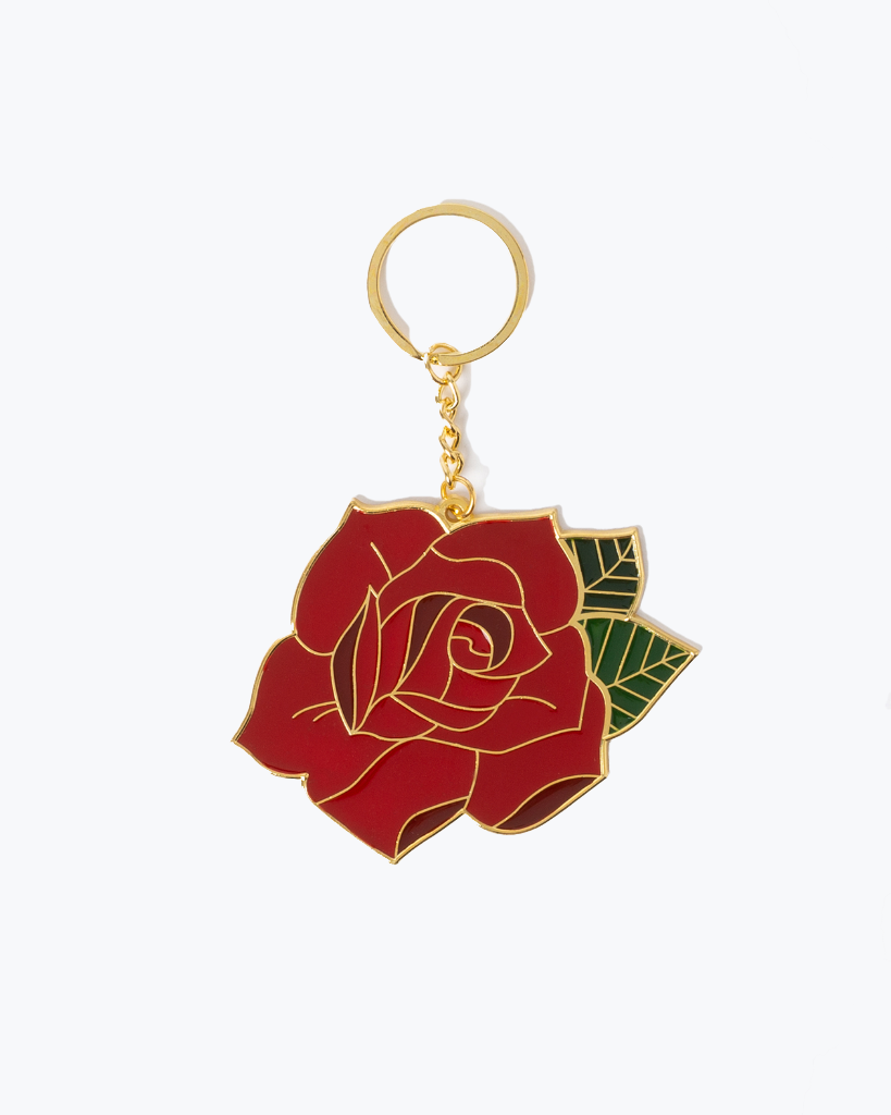 Oversized Keyring - Rose